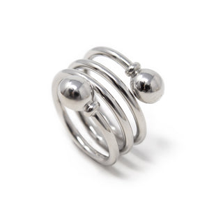 Stainless Steel Twisted Ring - Mimmic Fashion Jewelry