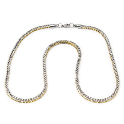 Heavy Silver Foxtail Chain Necklace-Round 4.3mm Oxidized 925 Sterling –  Ella Joli