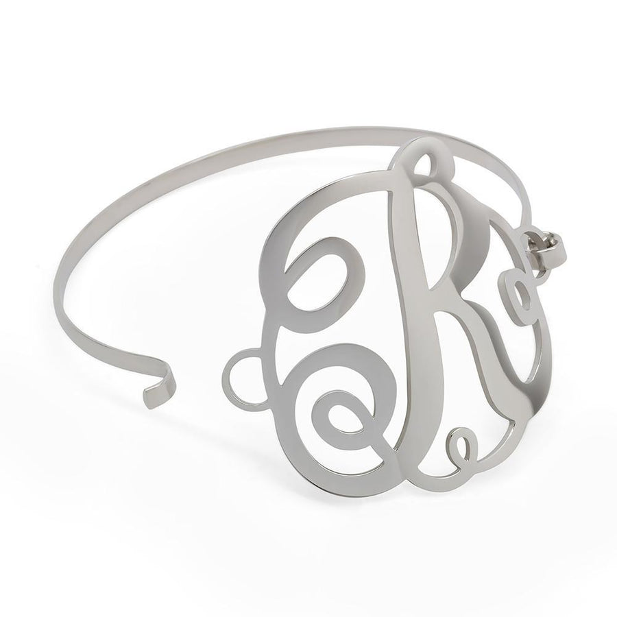 Stainless Steel Wire Bracelet Initital - R - Mimmic Fashion Jewelry