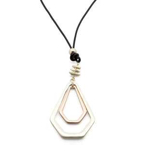 Three Colors Fashion Long Neck Black Leather - Mimmic Fashion Jewelry