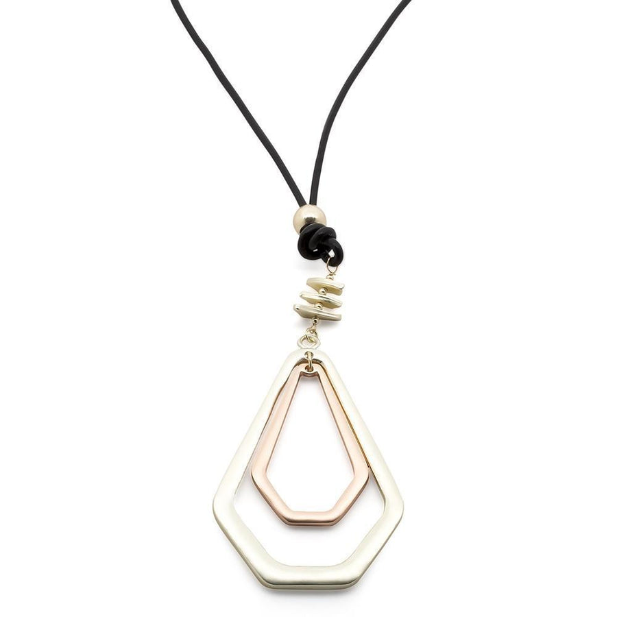 Three Colors Fashion Long Neck Black Leather - Mimmic Fashion Jewelry