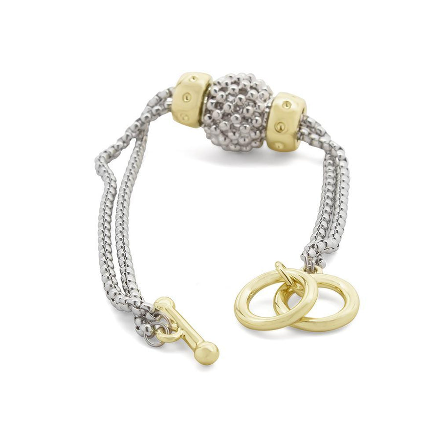 2Tone Ball Bracelet - Mimmic Fashion Jewelry