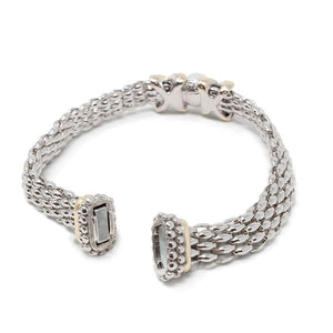 2Tone Popcorn XPearlX Bracelet - Mimmic Fashion Jewelry