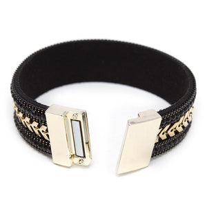 Vegan Bracelet VV Crystal Black - Mimmic Fashion Jewelry