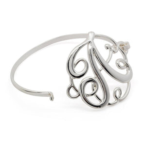 Wire Bracelet Initital A - Mimmic Fashion Jewelry