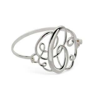 Wire Bracelet Initital C - Mimmic Fashion Jewelry