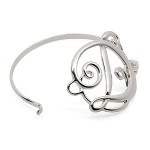 Wire Bracelet Initital D - Mimmic Fashion Jewelry