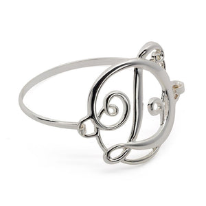 Wire Bracelet Initital D - Mimmic Fashion Jewelry