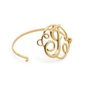 Wire Bracelet Initital J - Mimmic Fashion Jewelry