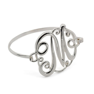Wire Bracelet Initital M - Mimmic Fashion Jewelry
