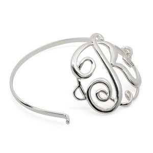 Wire Bracelet Initital R - Mimmic Fashion Jewelry