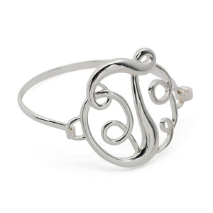 Wire Bracelet Initital T - Mimmic Fashion Jewelry